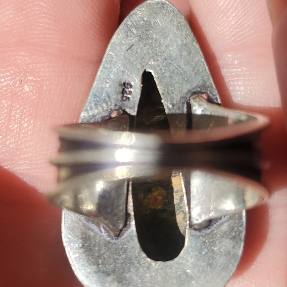 New Leopard Skin Jasper 925 Silver Ring. - Picture 10 of 12